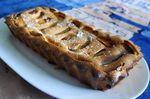 clafoutis peche creme coco - votre dieteticienne - valerie coureau
